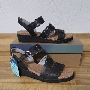 NWT "JBU" Winona Black Shimmer Woman's Sandals Sizes 7, 8.5 or 9.5